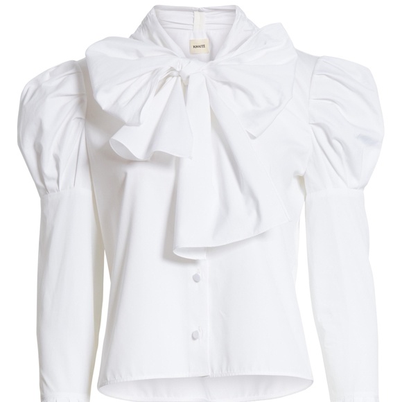 Khaite Sophia Poplin Blouse Size 4